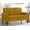 Yellow, variant on Alexent  53” Small Modern Two Seater Sofa - Polyester Fabric Upholstered Sofa for Small Spaces, Living Room, Apartment, Dark Gray