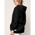 thumbnail image 4 of Made by Johnny Unisex Fleece Hoodie with Airpod Compatible Drawstring M BLACK, 4 of 6