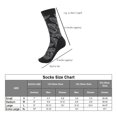 thumbnail image 3 of MANARC Men Cotton Crew Socks Soft Comfortable Durable Breathable Leaf Stripe Kutch Embroidery Classic Patterns 3 Pack Navy Blue, Black, Black., 3 of 5
