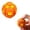Orange, variant on Push to Spin Fidget Stress Ball, 2 in 1 Press & Auto Rotate Decompression Sensory Ball, Pocket Portable Fidget Spinner for Office Anxiety Relief, Sensory Calming Ball for Adults