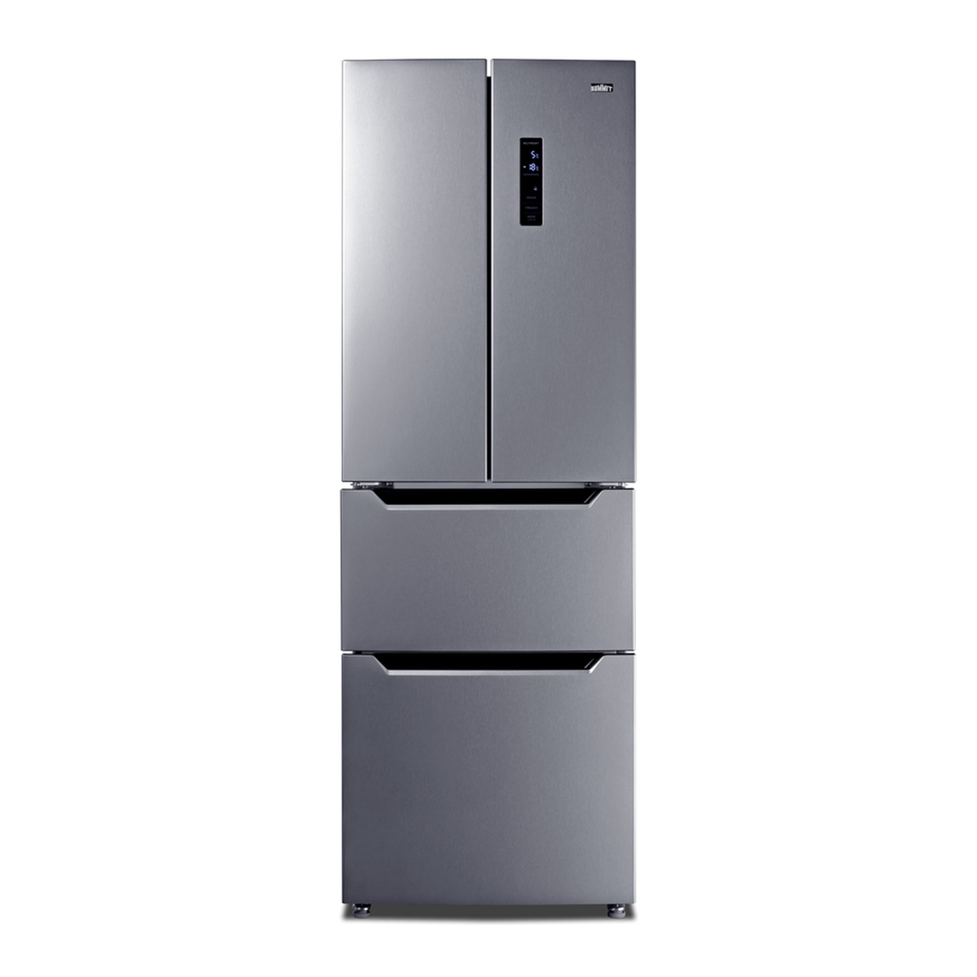 Summit 25" French Door Refrigerator-Freezer, Stainless Steel - FDRD12PL