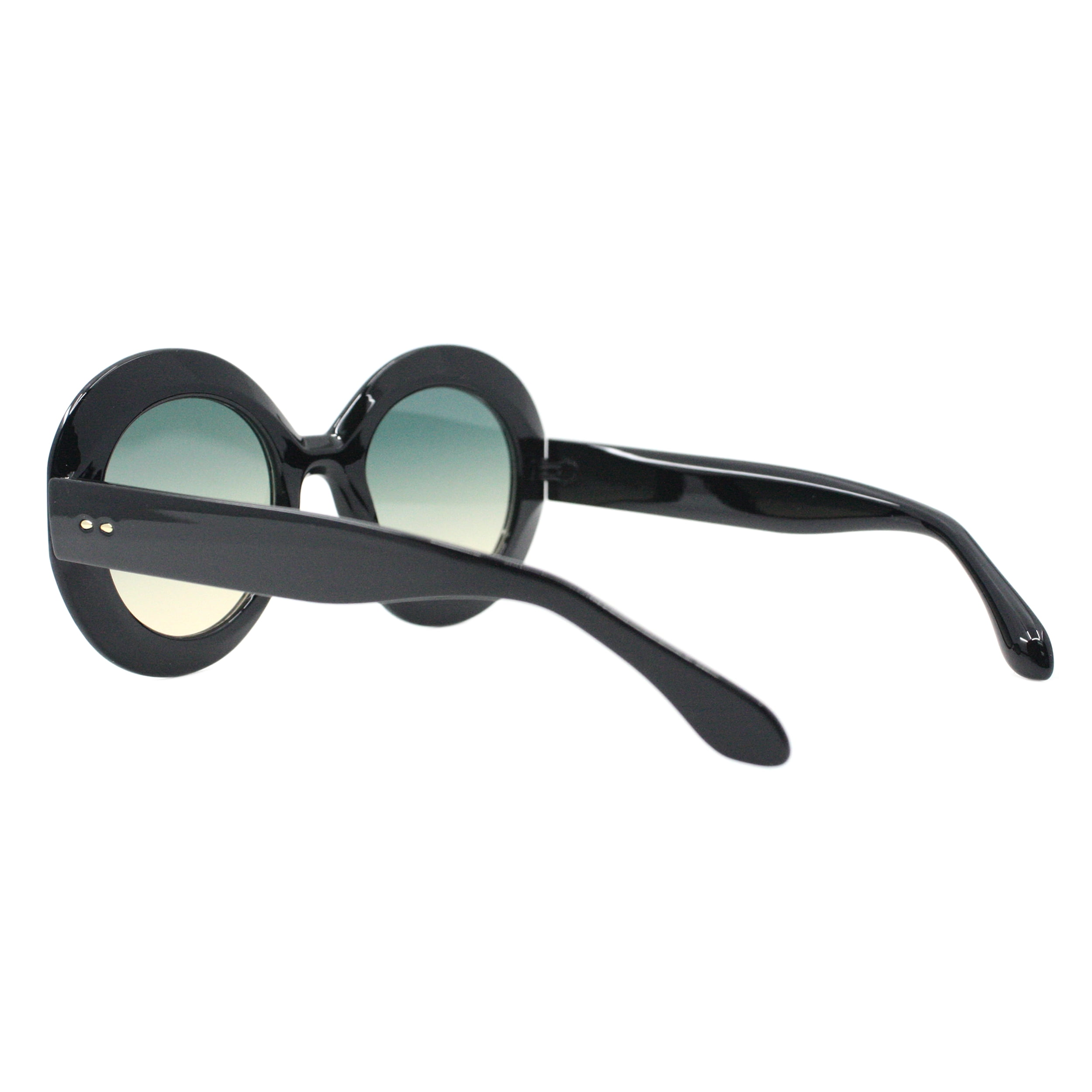 Classic Trendy Round Sunglasses Oversized Large Shades UV400 Protection Oversized Round Black Designer Sunglasses UV400 Sunglasses  main image 4