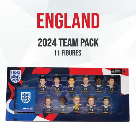SoccerStarz: Ensemble d'Équipe d'Angleterre 11 - Figurines Version 2024