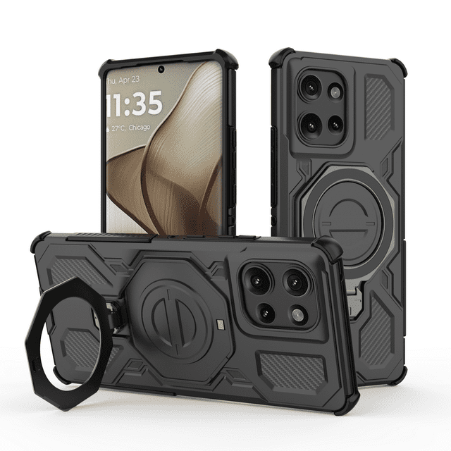 Funda GANGXUN para Motorola Edge 50 5G , magnética, ligera, soporte 360°, antigolpes