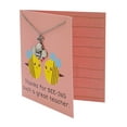 thumbnail image 3 of Quan Jewelry Teacher's Day Bee Necklace, Teacher Gifts with Greeting Card, Funny Sayings, 3 of 4