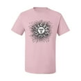 thumbnail image 2 of Wild Bobby Radiating Sun Puff Print Fashion Men's Tee, Light Pink, Large, 2 of 6