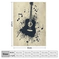 thumbnail image 4 of Autua  Guitar Sherpa Throw Blanket Twin Boys Girls Music Guitar Plush Blanket for Kids Women Men Ultra Soft Rock Music Fleece Blanket Musical Instruments Fuzzy Blanket Music Gifts 40x50in, 4 of 6