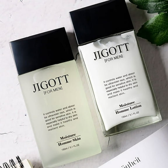Jigott Moisture Homme Skin Care 2 Set, (Skin 150ml, Lotion 150ml), Moisture, Moisturizing, Skin Care for Man,