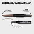 thumbnail image 5 of Revlon ColorStay Waterproof Brow Creator, 2-in-1 Eyebrow Pencil & Powder, 600 Blonde, 0.003 oz, 5 of 7