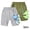 Gray 1+green 1, variant on WOLLED Kids Boys Casual Shorts 2 Pack Toddler Cartoon Print Five Points Shorts for 1-9 Years