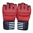 thumbnail image 4 of Almencla 2 Pcs Gants de Boxe Palmiers Creux Confortables Rouges pour Adulte Unisexe Entraînement Physique L, 4 of 8