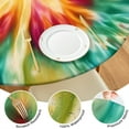 thumbnail image 4 of Colorful Tie Dye Mandala Pattern Round Fitted Tablecloth with Elastic Edge,Dining Table Cover Waterproof,Outdoor Round Tablecloth for Camping,Dining,Indoor and Outdoor, 4 of 7