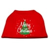 Scribbled Merry Christmas Screenprint Shirts Red XXL (18)