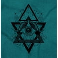 thumbnail image 2 of Triangle Eye Star Symbolic Spirit Men's Graphic T Shirt Tees Brisco Brands X, 2 of 6