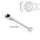 thumbnail image 2 of Llave de criquete de cabeza abierta métrica - acero vanadio de 72 dientes, cabeza ajustable a 180°, carraca bidireccional para espacios reducidos, 2 of 2