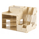 thumbnail image 1 of Organizador De Escritorio Para Oficina De Madera Clara, 1 of 5