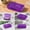 Purple, variant on ufehgfjh Pencil Box Office Supplies Stationery Box Plastic Clear Transparent Case Large Capacity Organizer for Desk Accessories Storage for Plastic Case