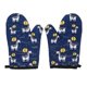 thumbnail image 1 of 2pcs Protective Oven Mitts Useful Heat Resistant Cook Mittens for Baking Use, 1 of 4