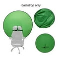 thumbnail image 2 of Background Board Screen Live Gaming Open Green Adjustable Chair Folding Reflector Collapsible Dual-Sided Green Screen Backdrop PortableWebcam Green Background for Chair Photo Zoom Video Studio, 2 of 5