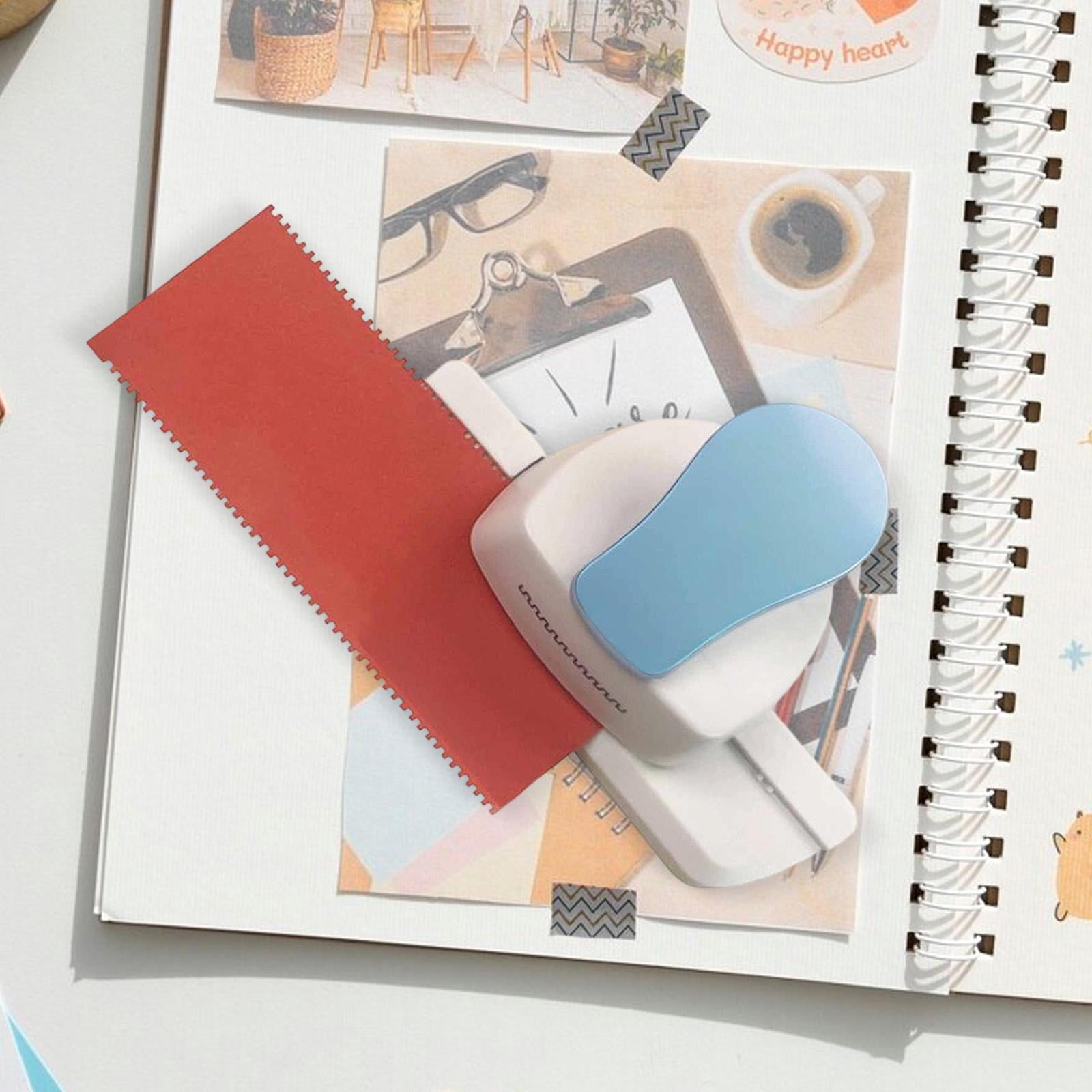HOMYL Creative Border Punch Office Craft Punch Scrapbook Edge Embossing Punch DIY Card Light Blue