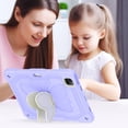 thumbnail image 6 of FJLBDE Case for iPad Air 11 (M3 2025/M2 2024) iPad Air 4/5 10.9 Inch (2020/2022) with Butterfly Stand, Protective Tablet Cover with Shoulder Strap for Kids Girls, Beige Purple, 6 of 7