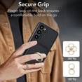 thumbnail image 7 of ELEHOLD Case for Samsung Galaxy S23 Plus,Business PU Leather Stand Case with Card Holder & Ring Holder,Black, 7 of 7