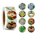 thumbnail image 2 of Waterproof Cute Animal Roll Stickers Kids Reward Decals Ornament Decor heqiyong LED, 2 of 2