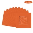 thumbnail image 2 of Dark Orange Acid Free 20x20 Picture Frame Mats with White Core Bevel Cut for 10x10 Pictures - Fits, 2 of 3