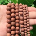 thumbnail image 3 of Cuentas redondas de amazonita mate de piedra natural para hacer joyas, perlas sueltas, pulseras y collares, 15'', 4/6/8/10/12 mm, 3 of 5