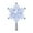 B, variant on Christmas Tree Topper Sparkling Plastic LED Illuminated Ornaments Snowflake Christmas Tree Decorations