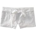 thumbnail image 1 of Aeropostale Womens A87 Lineny Casual Bermuda Shorts, Blanco, 5/6, 1 of 1