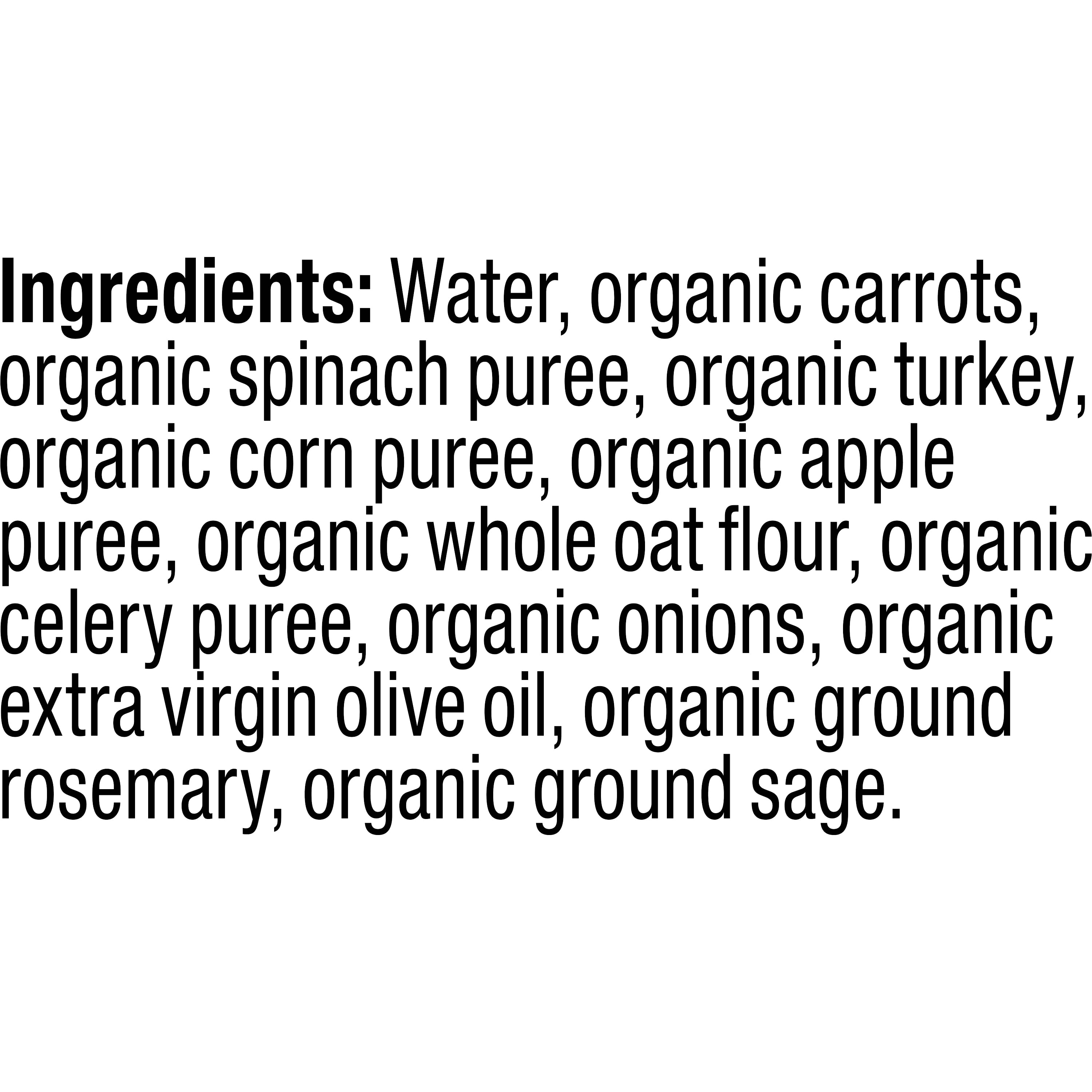 Plum Organics Stage 3 Organic Baby Food, Carrot, Spinach, Turkey, Corn, Apple, and Oat, 4 oz Pouches, 6 Pack