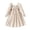 Beige, variant on Bmisegm Girls Dress Square Neck Puff Long Sleeve Ruffle Shoulder Smocked High Waist A Line Dress Casual Dress for Girls 5-6 Years