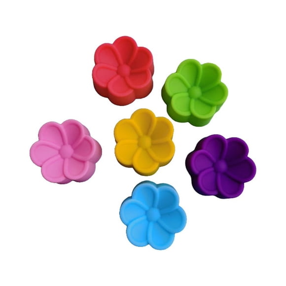 Bewildely Paquete de 6 moldes de chocolate en relieve moldes para manualidades Fondant Casting Die Herramientas y accesorios para hornear Color aleatorio