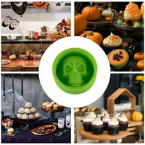 Chocolate Molds Candy Halloween Skull Head Silicone Molds Fondant Mold Baking Molds Ice Cubes Molds Clay Mold for Cakes Handmade Soap Chocolate Pudding Candy Jelly