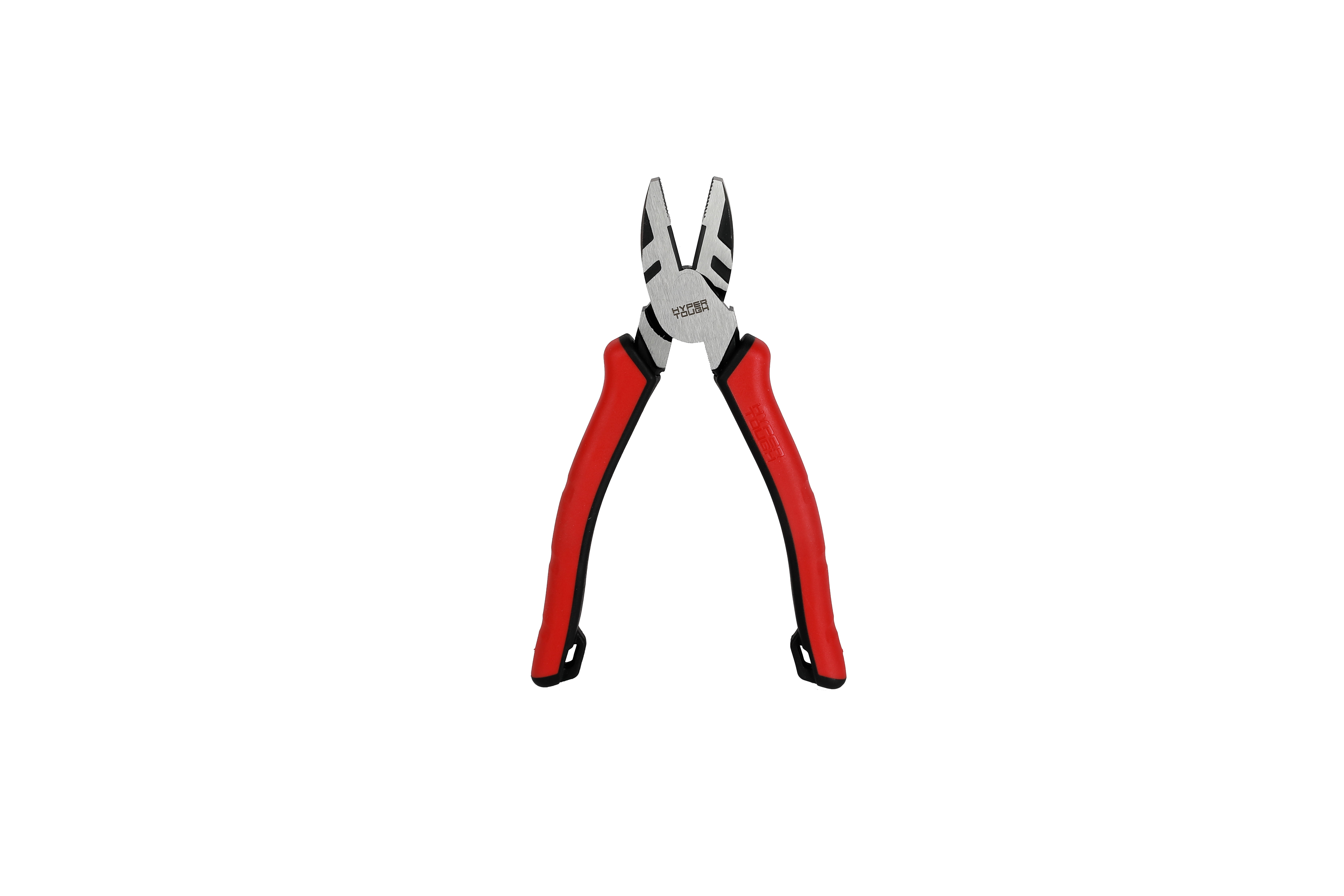 Hyper Tough 8-inch High Leverage Linesman Pliers with Dual Material Comfort Grips