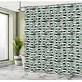 thumbnail image 4 of Ambesonne Agave Shower Curtain, Cacti Plants in Pots Motifs, 69"Wx70"L, Pale Grey Almond Green, 4 of 4