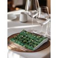 thumbnail image 6 of St. Patrick's Day Cloth Napkins Set of 4 Reusable Dinner Napkins, Spring Green Lucky Shamrock Grass Retro Cocktail Napkin Washable Table Napkins for Wedding/Holiday Party/Baby Shower 20"x20", 6 of 7