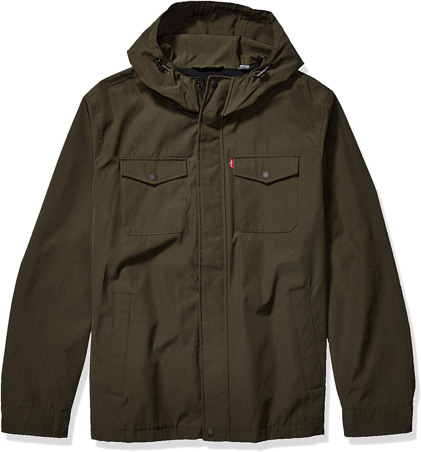 hooded rain slicker