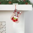 thumbnail image 1 of Christmas Socks In Apron Christmas Stocking Knitted Christmas Decorations Stocking Red White With A Pockets Letter Stockings For Family, 1 of 6