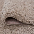 thumbnail image 5 of Bliss Rugs Shag Transitional Solid Round Rug for Living Room, Dining Room | Tan, 5'3''Round, 5 of 5