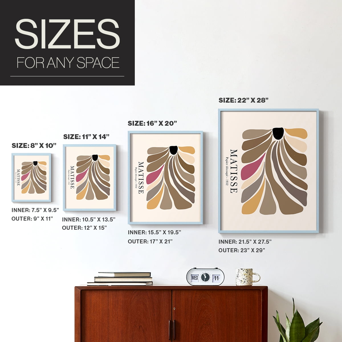 Matisse CCL in Solid Wood 11 x 14 Framed Print