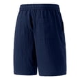 thumbnail image 4 of EOYWHK Men's Shorts Breathable Relaxed Fit Multi Pockets Casual Shorts Soft Lightweight Breathable Shorts for Basketball Running Gym Blue XXXXL, 4 of 8