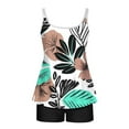 thumbnail image 6 of Taqqpue Tankini Swimsuits for Women Two Piece Tummy Control Swimsuits Flowy Blouson Floral Swim Tank Top with Boyshorts S-2XL, 6 of 6