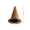 thumbnail image 2 of Halloween Decor Witch Hats Woven Rattan Plastic Tabletop Decor for Porch Entryway Mantel Brown, 2 of 5