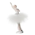 thumbnail image 4 of Estatua de niña bailarina, figura de niña, decoración de escritorio de arte abstracto, adorno Levantar la mano derecha, 4 of 9
