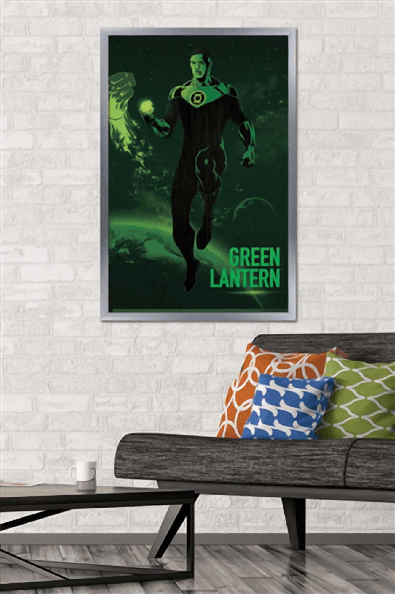 DC Comics: Dark Artistic - Green Lantern Wall Poster, 22.375" x 34" Framed