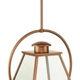 thumbnail image 4 of Progress Lighting Bradshaw 1-Light Outdoor Hanging Lantern, Antique Copper, Clear Glass, 4 of 8