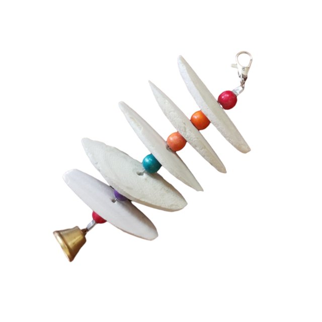Maytalsory Parrot Bird Chewing Toy With Cuttlefish Shell Healthy And Safe Chewing And Biting Resistance 5 pieces 1Set