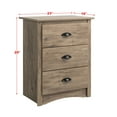 thumbnail image 3 of Prepac Salt Spring Coastal 3 Drawer Bedroom Nightstand, Drifted Gray, 3 of 9
